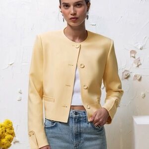 Favorite Daughter The Aurora Collarless Jacket